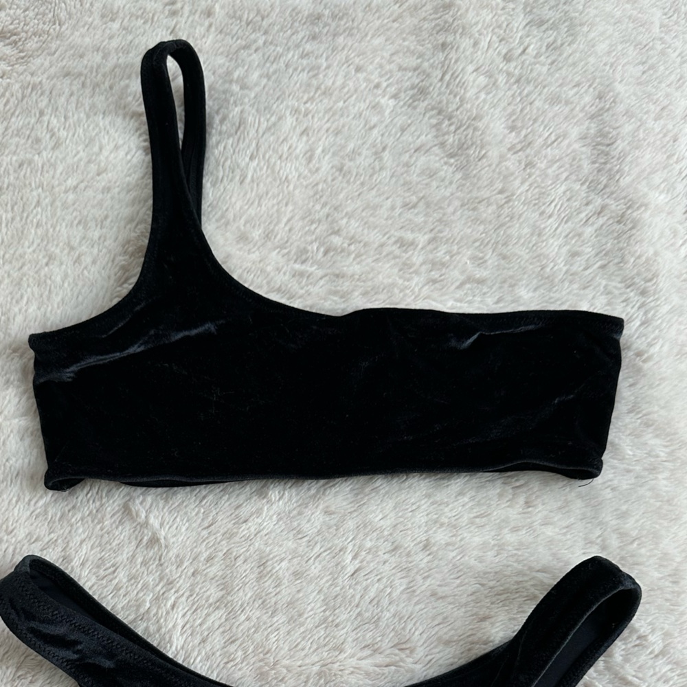 Black velvet Triangl bikini